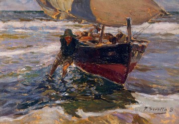  barco - Varando el barco estudio Joaquín Sorolla